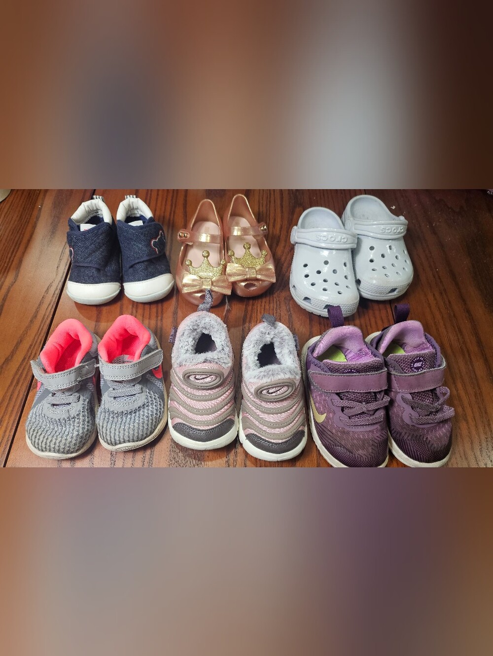 Bundle of 6 baby toddler shoes